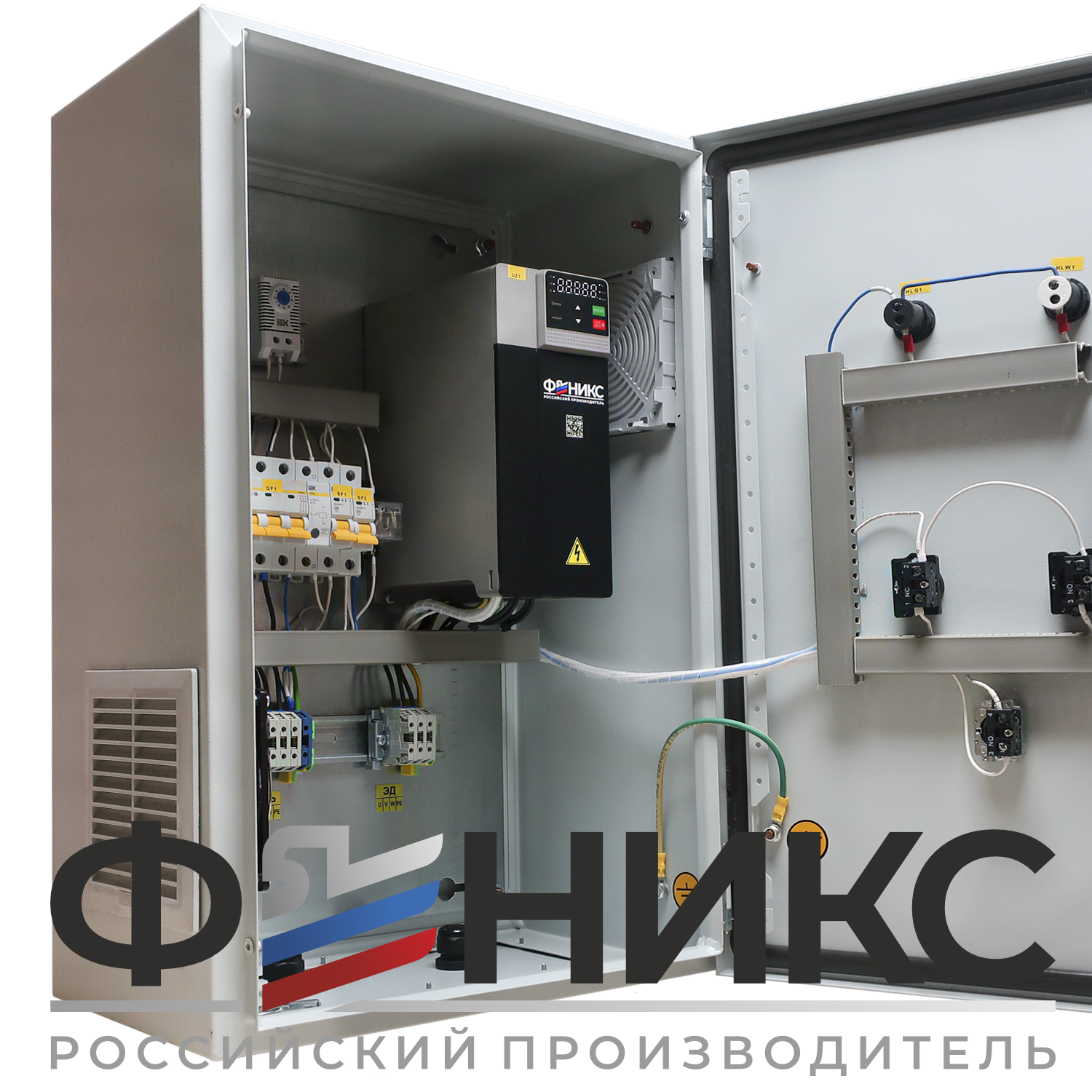 Шкаф управления погружным насосом ШУ-ФЕНИКС-ПН-1ПЧ-1ЭД-2,2-0,4 У3 - Феникс